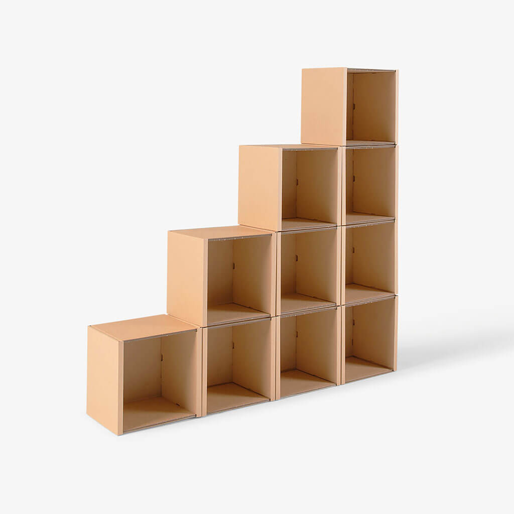 ROOM IN A BOX modular shelving system stair shelf large without inserts